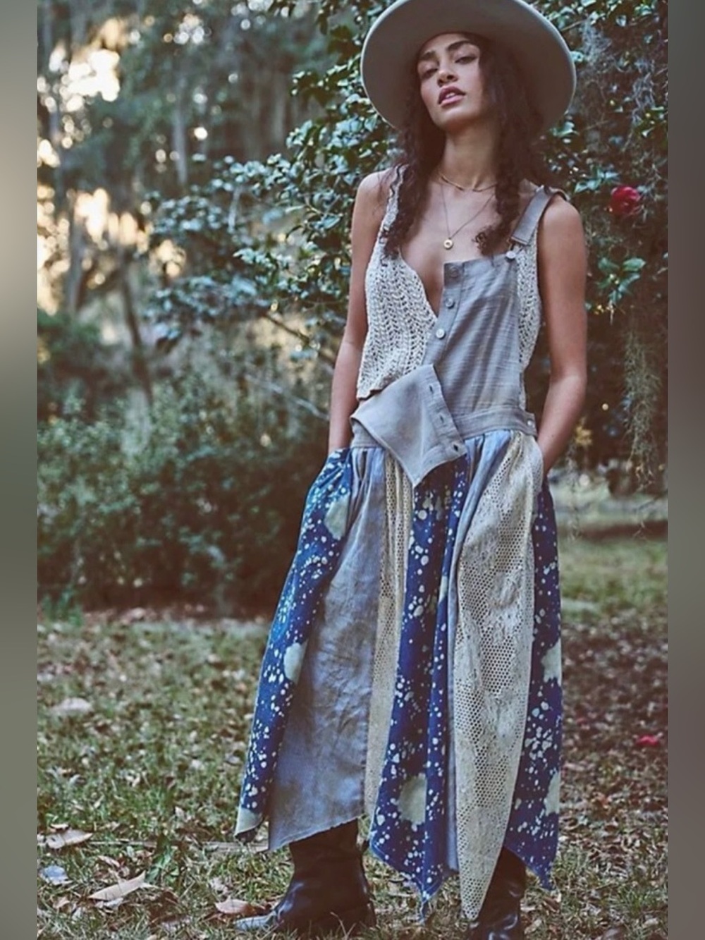 We the Free love tattered midi dress